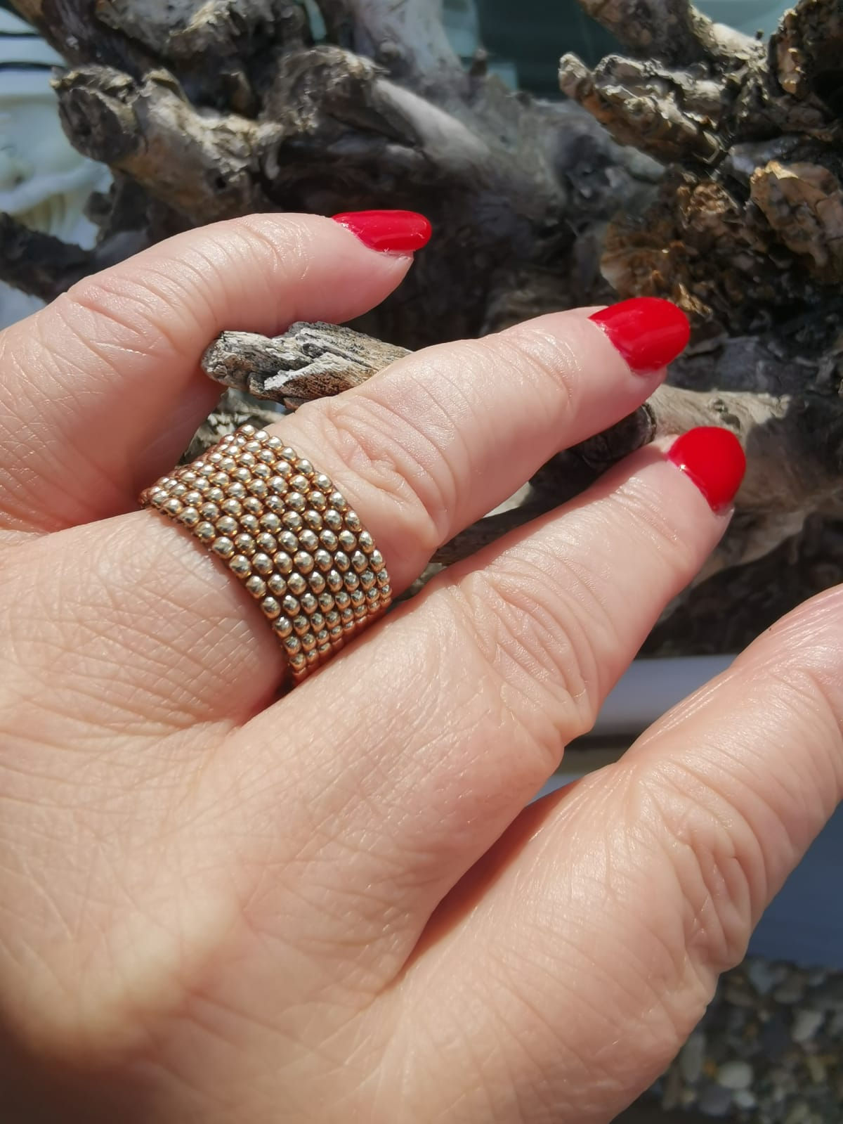 Ring aus Miyuki Rocailles