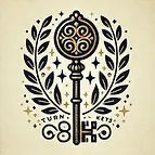 DALL·E 2024-12-15 16.56.57 - A refined and elegant black and gold icon for 'Turn Key Clien