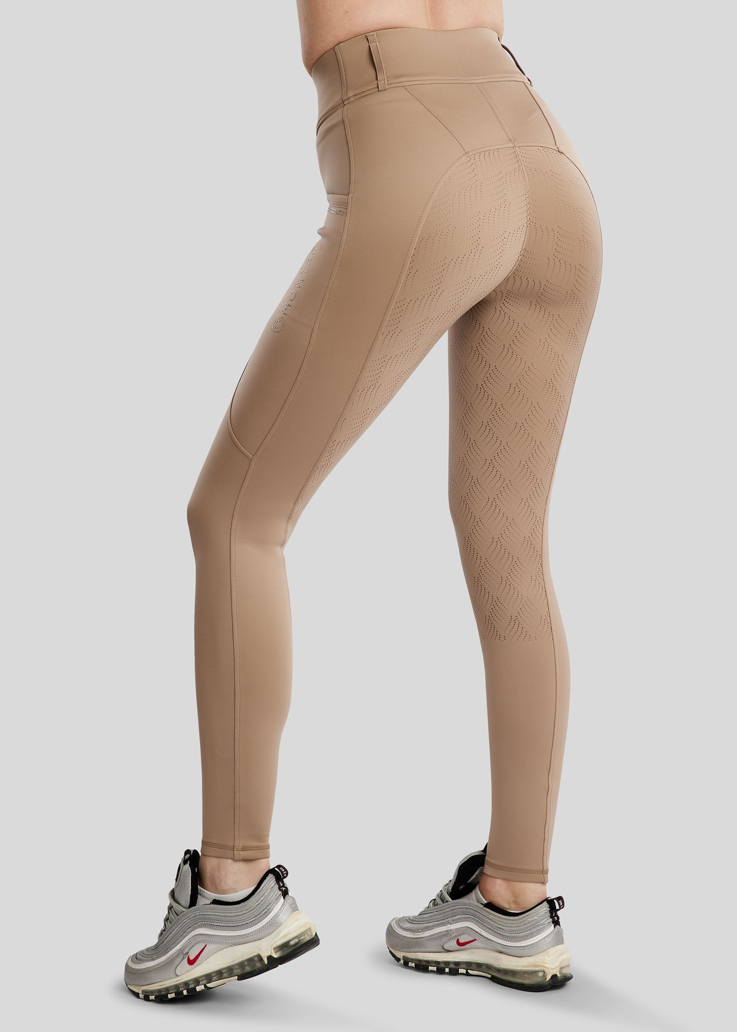 MoEverlisa Pull On w. Champagne Crystals - Fullgrip, Taupe