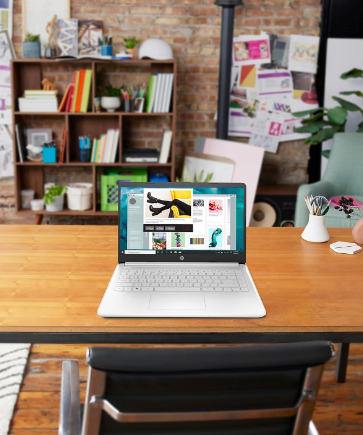 Miniatura: HP Computadora portátil 14, Intel Celeron N4020, 4 GB de RAM, 64 GB de almacenam