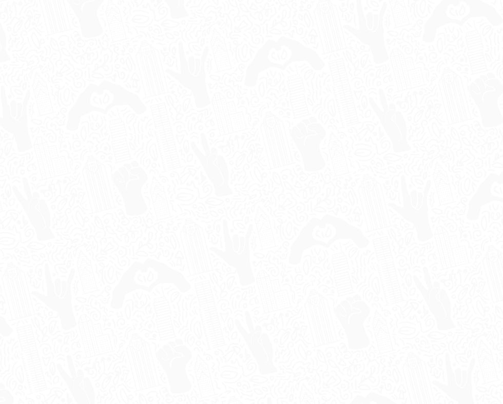 Clean white background with very subtle, organic light gray watermark patterns.