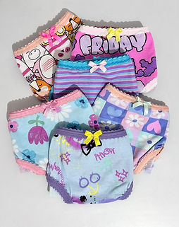 Calzones en algodón estampado para niñas