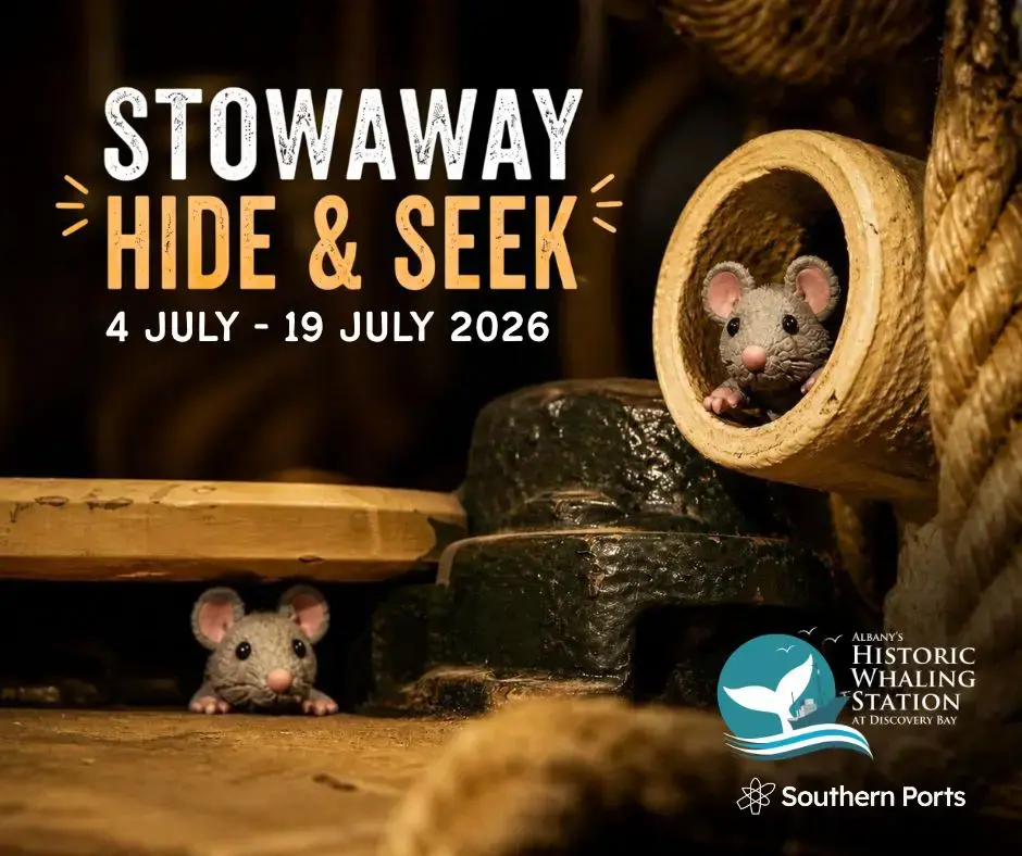 Stowaway Hide and Seek Activity at Albany's Historic Whaling Station