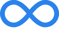 blue sideways eight