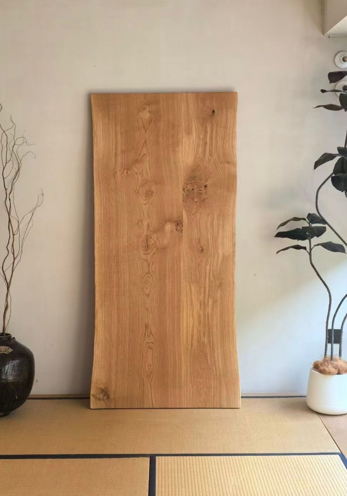 BiGi 4-5cm 法國橡木原木拼天然邊餐枱 不同尺寸訂造 France Ash wood table in different sizes