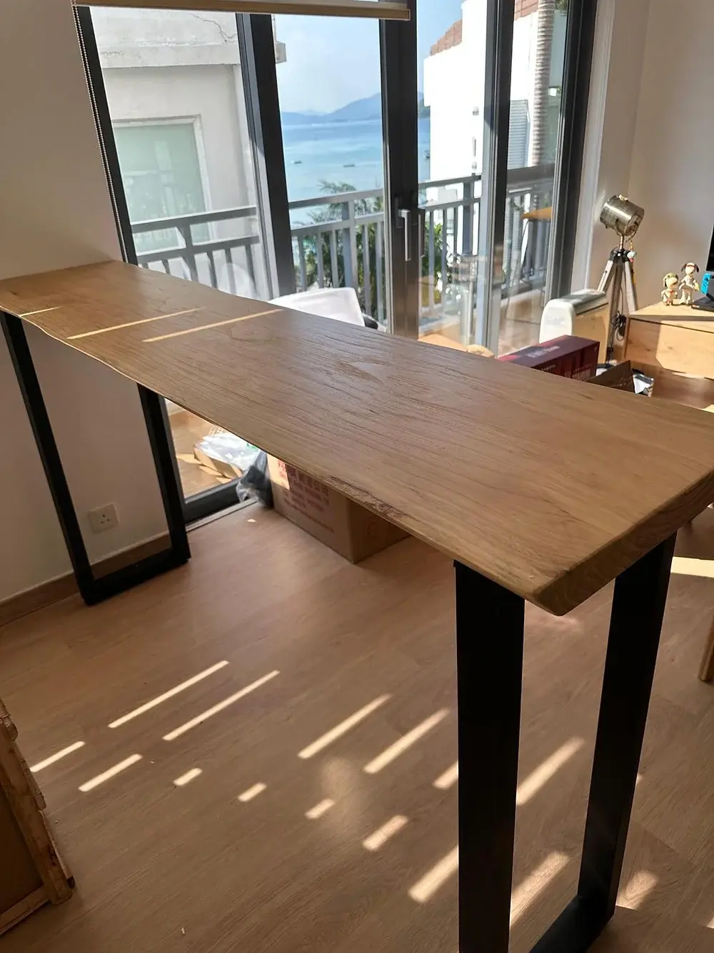 BiGi - 新西蘭天然邊實木餐桌 4.5 180x40-45cm 105cm H