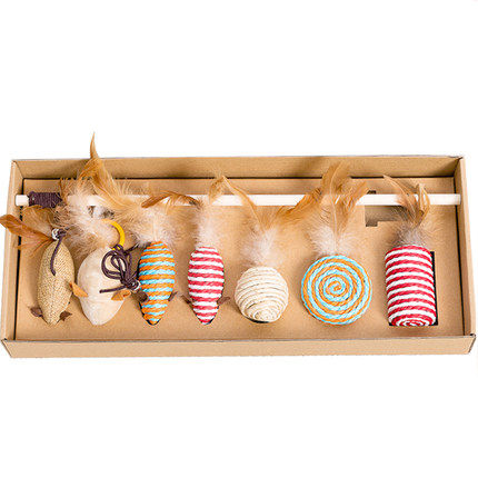Thumbnail: BIGI 逗猫棒小猫組合套裝 全新現貨包送貨 Cat teaser wand set Free delivery