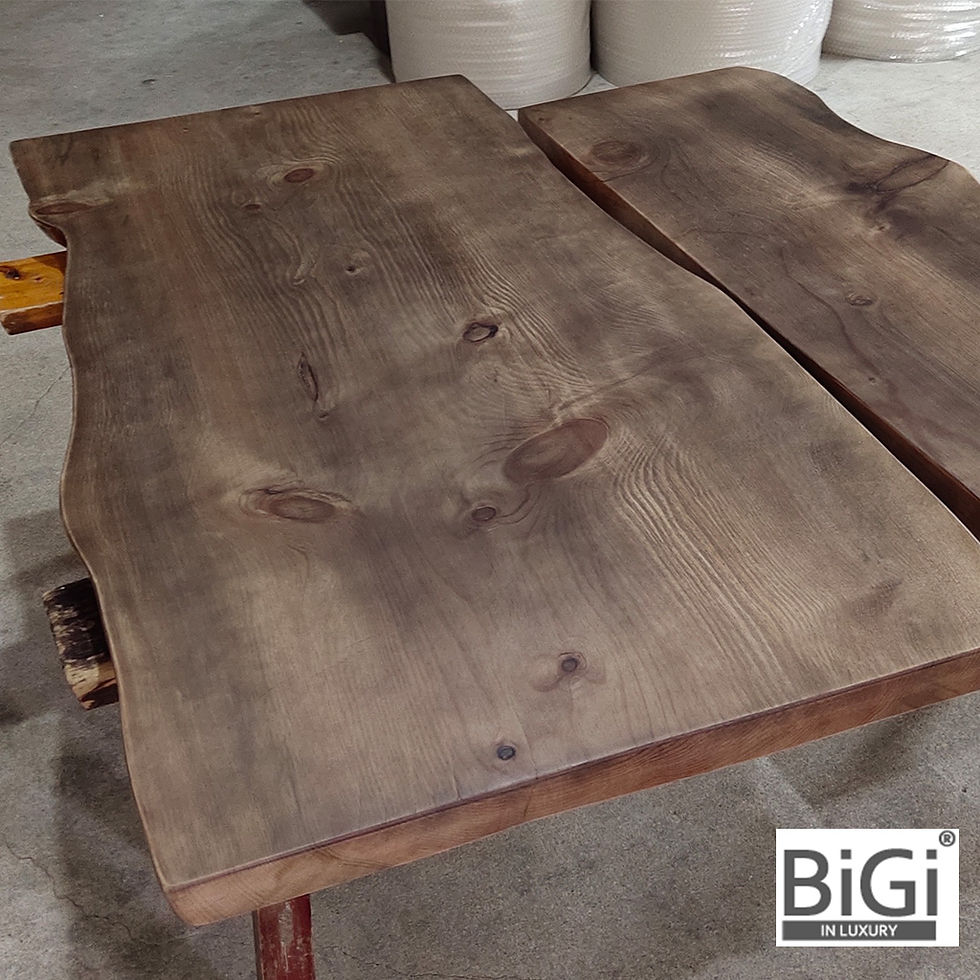 Thumbnail: BIGI SWF98 新西蘭全實木低甲醛 特厚 5/8cm (原木整板) 餐枱工作台 能訂做尺寸/光度/顏色  Solid Imported Pine