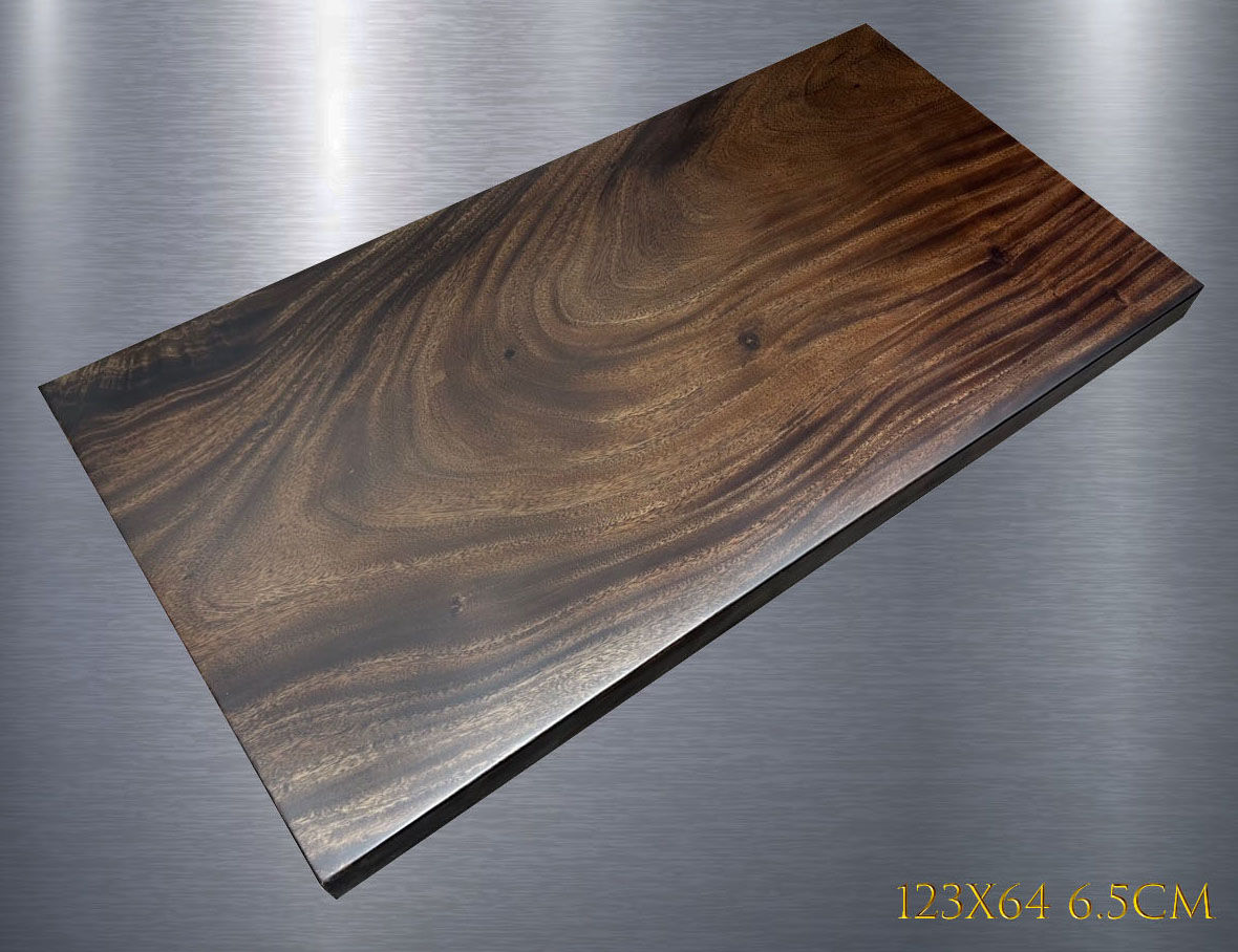 W240918-7 123x64(6.5)cm BIGI 南美胡桃木稀有部位 "SSS" Rare part South America Walnut slab