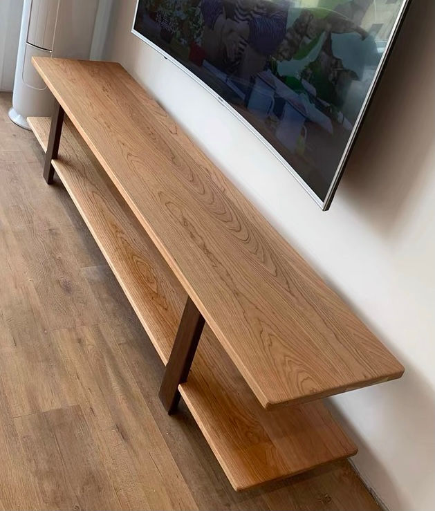 Thumbnail: BiGi 實木櫻桃木+橡木電視櫃 Solid cherry + oak wood TV cabinet