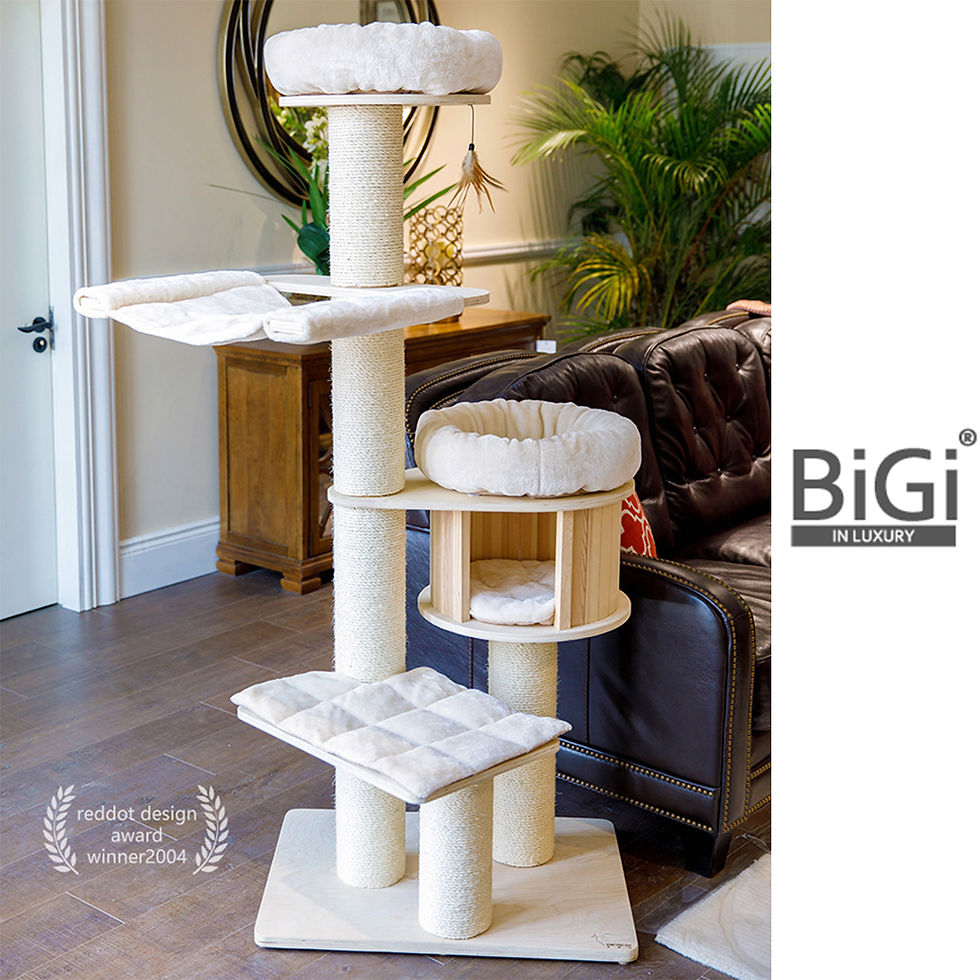 Thumbnail: BIGI NEW 實木松木貓咪窩樹貓爬架 P21 PINE wood Cat Tree/Scratchpad 免費送貨 Free delivery