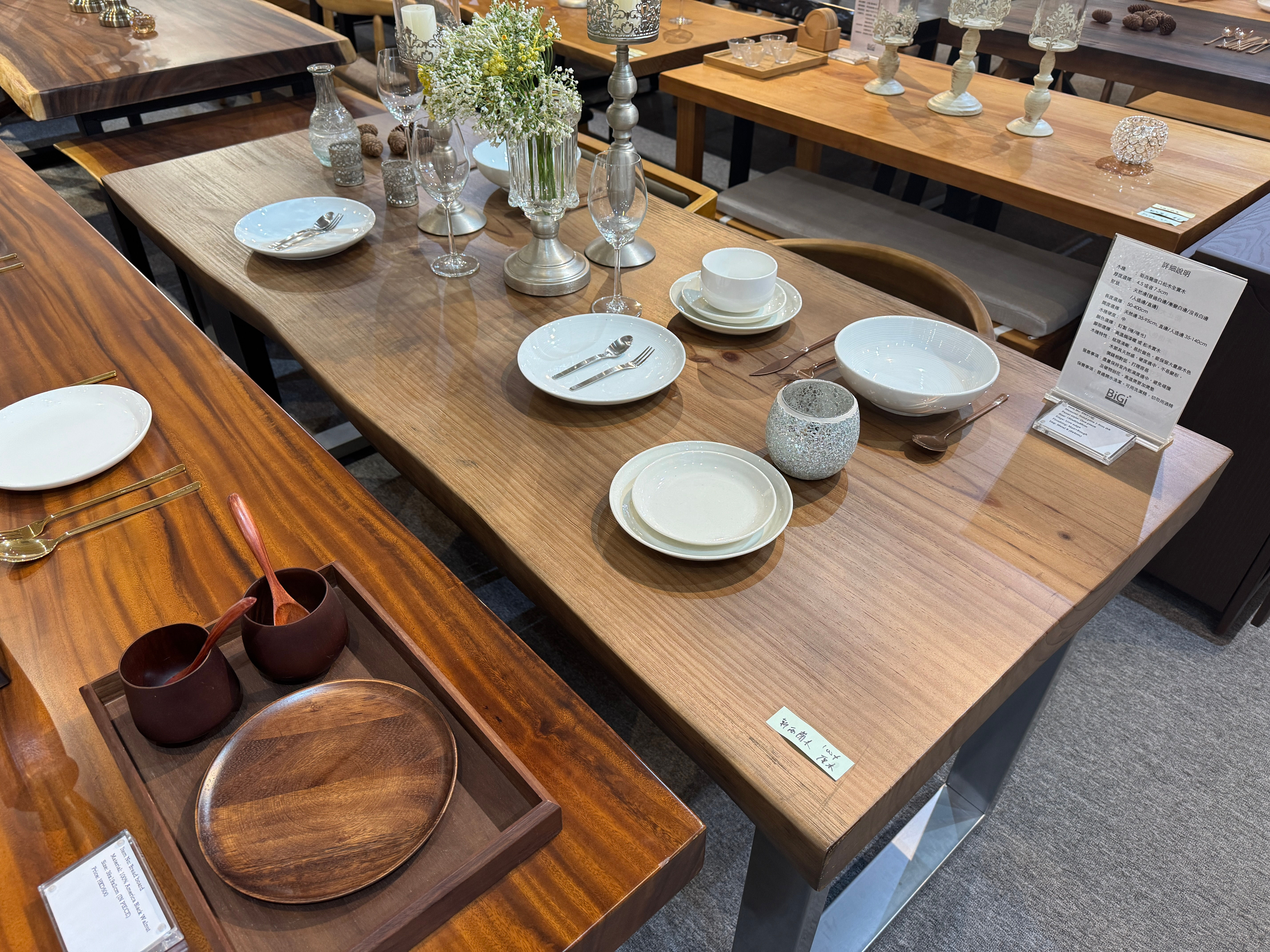 New Zealand wood live edge table 7.5, 180x80cm