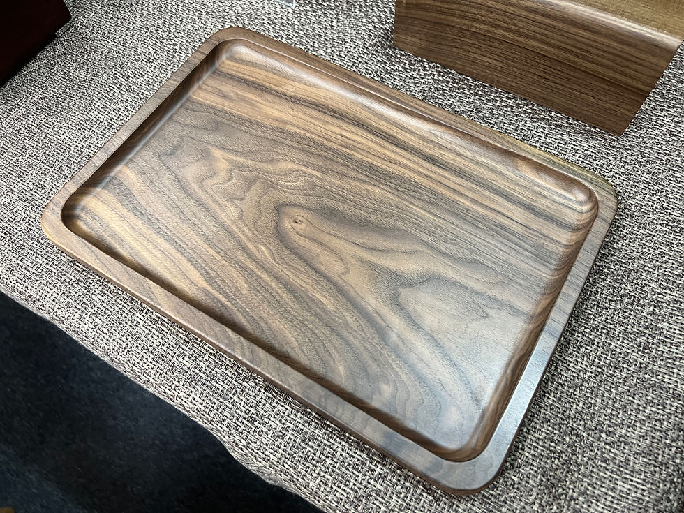 BIGI - Black walnut Tray 34cm