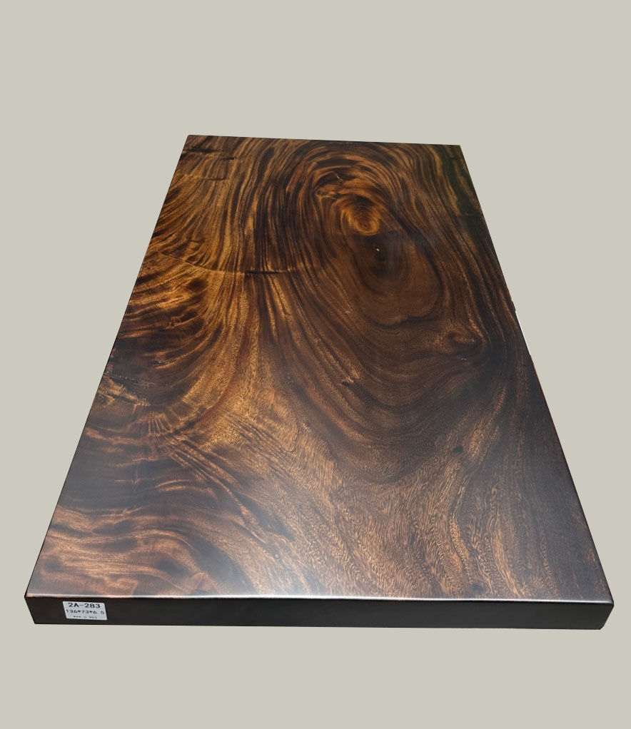 Thumbnail: W240918-6 136x73(6.5)cm BIGI 南美胡桃木稀有部位 "SSS" Rare part South America Walnut slab