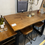 Thumbnail: BIGI  新西蘭全實木低甲醛 厚 原木整板 餐枱 4.5 160x70-75cm 套裝  (1 table + 1 bench + 4 stools))