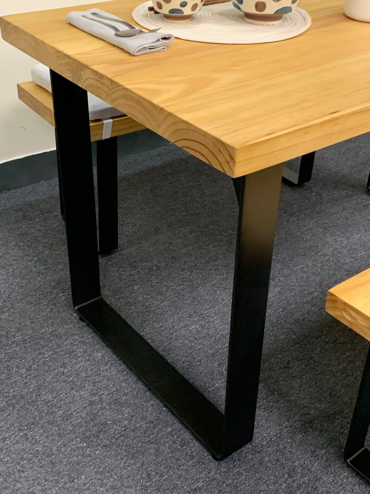 BiGi - Metal leg A (Wide 8cm) Flat metal