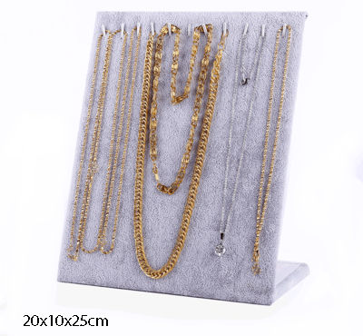 Thumbnail: 絨布首飾展示架 Velvet Jewelry display - 10 pcs S2 HKD34/pc