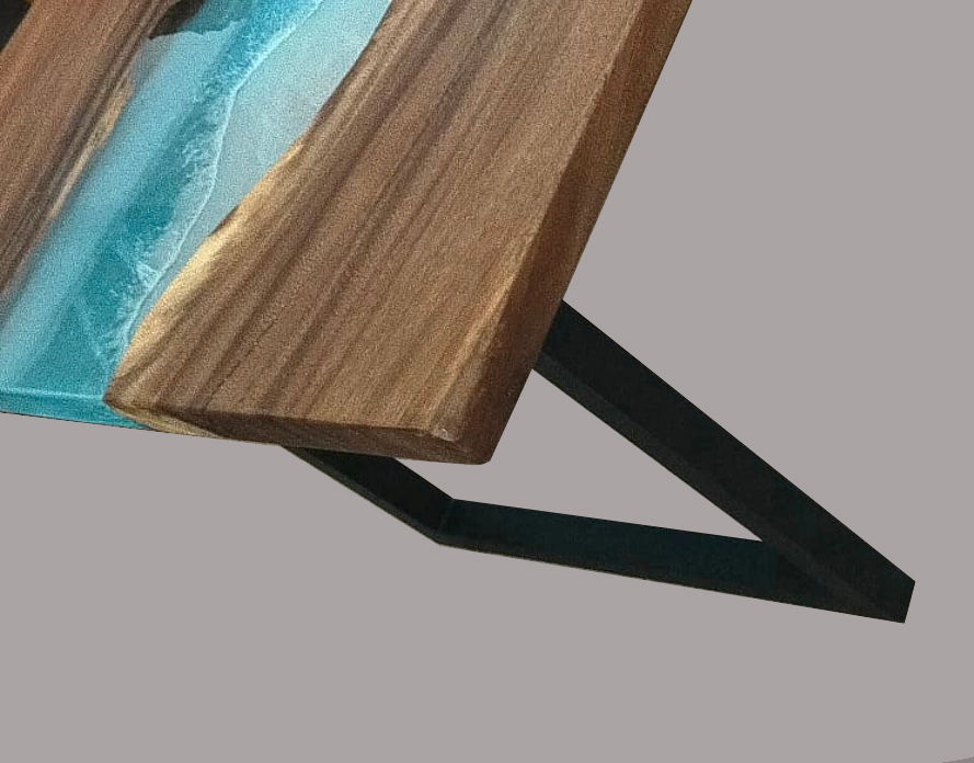 Thumbnail: BiGi  Epoxy resin walnut irregular edges coffee table