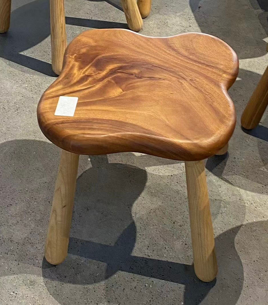 Thumbnail: BiGi  Solid wood Walnut stool or Coffee Tea table 40x 35cm