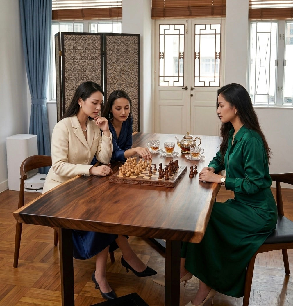 BiGi 6-7cm SSS 南美洲胡桃木原木天然邊餐枱 不同尺寸訂造 100% Walnut wood table in different sizes