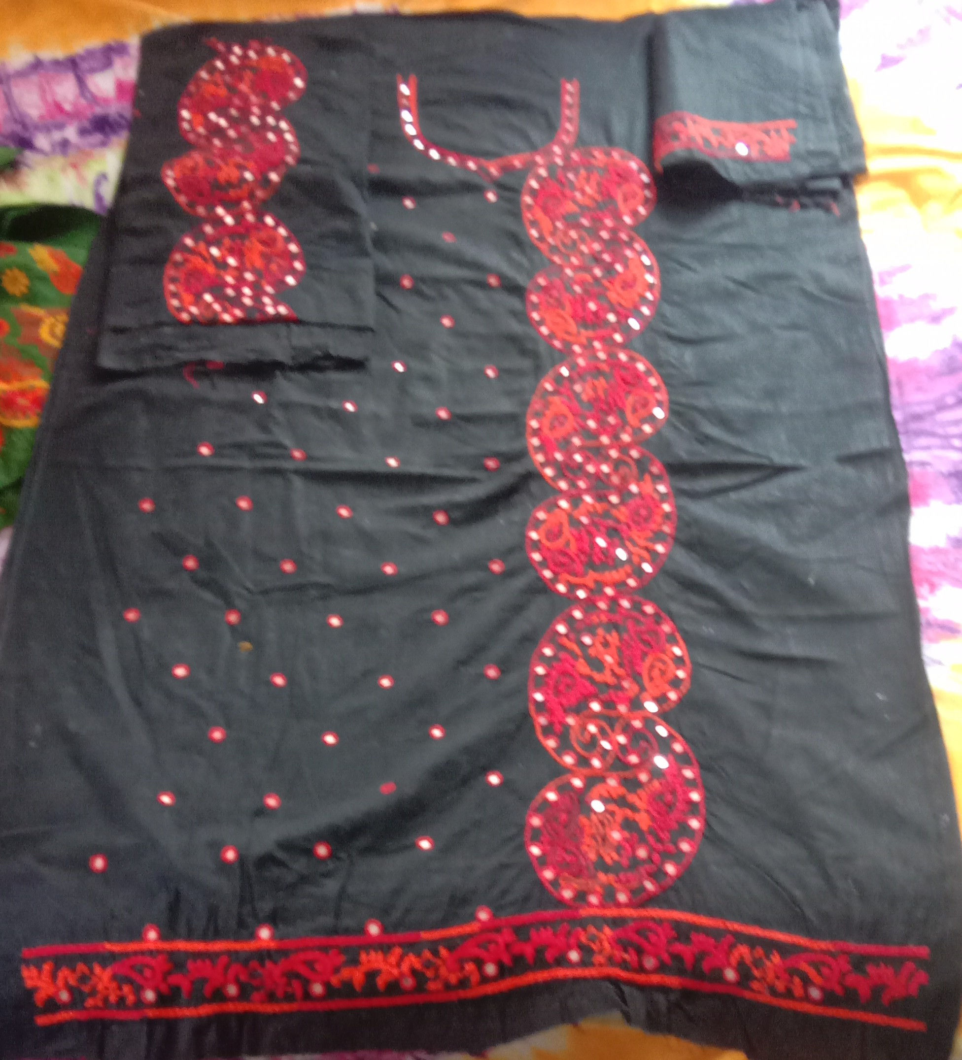 handcrafted cotton three piece 