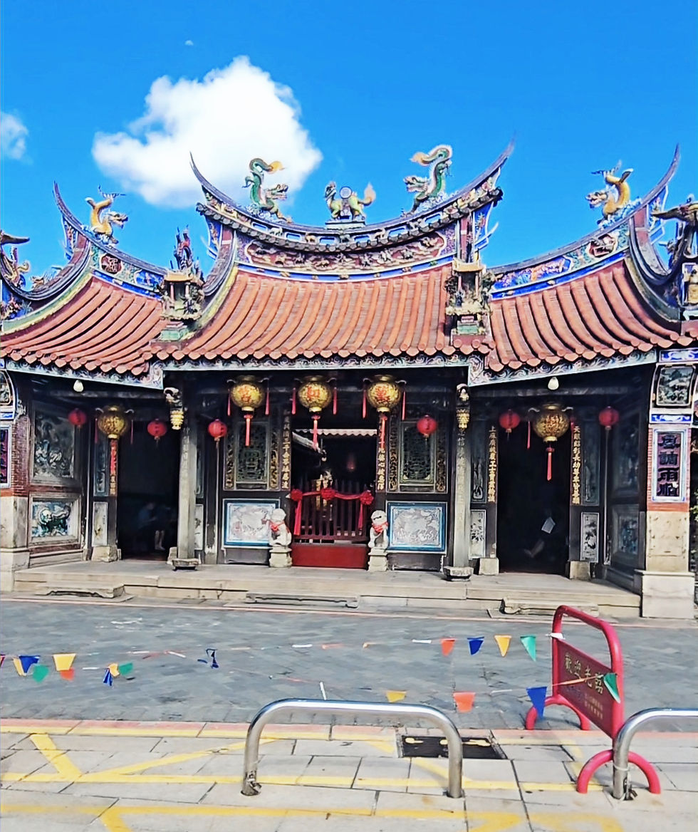 Le temple de Wanhe à Taichung