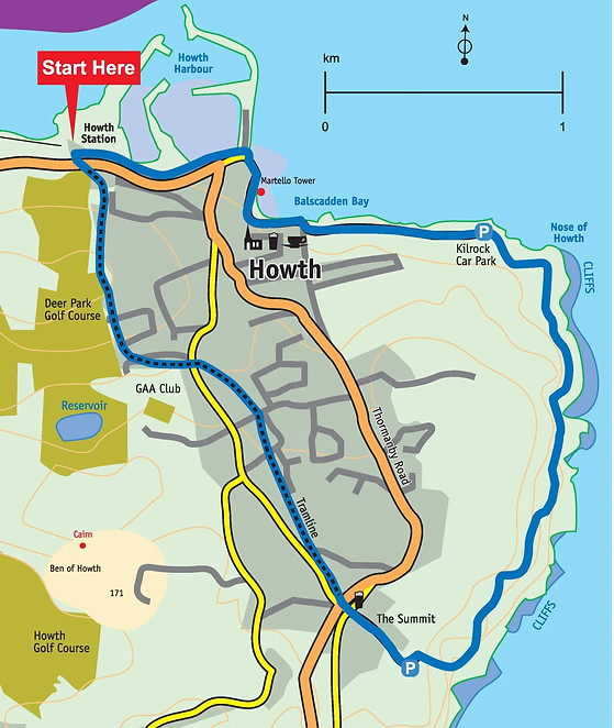 Howth Loop Map Things to see | Mysite