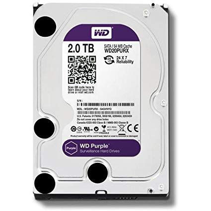 WD Purple WD20PRUX 2 TB Sata Güvenlik Serisi