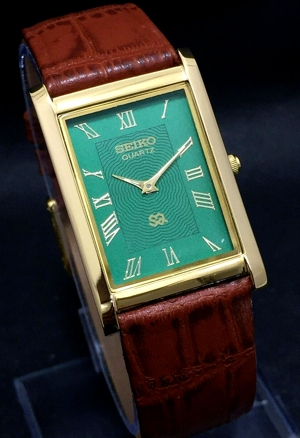 Thumbnail: Seiko Slim Quartz New Battery Roman Numerals Japanese Man Wrist Watch B62