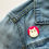 Thumbnail: Heart Eyes Cat Round Button Pin, 1.25"