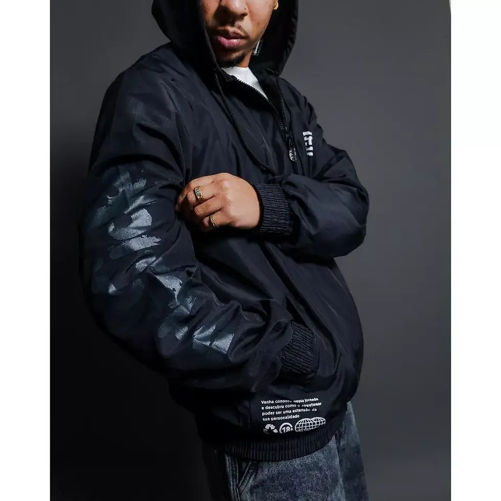 Miniatura: Jaqueta Corta Vento Streetwear Hip Hop Dragão