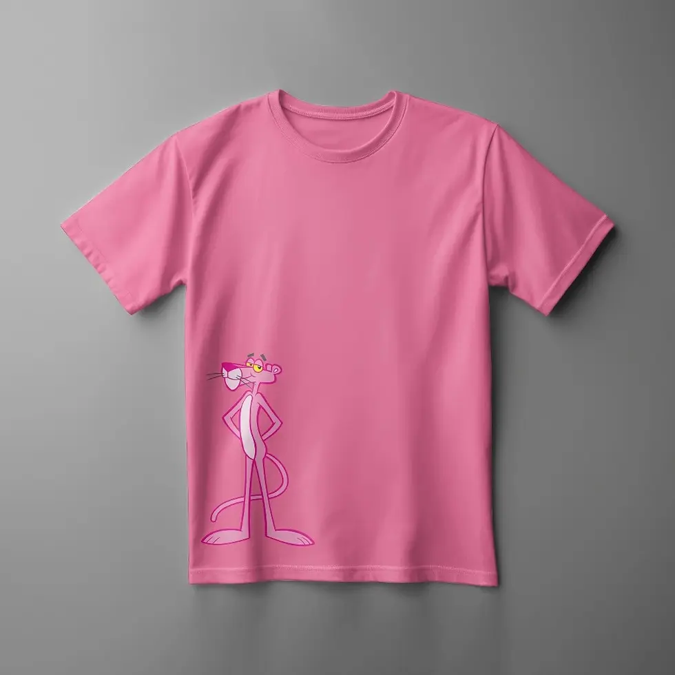 Miniatura: Camiseta Pantera Cor de Rosa