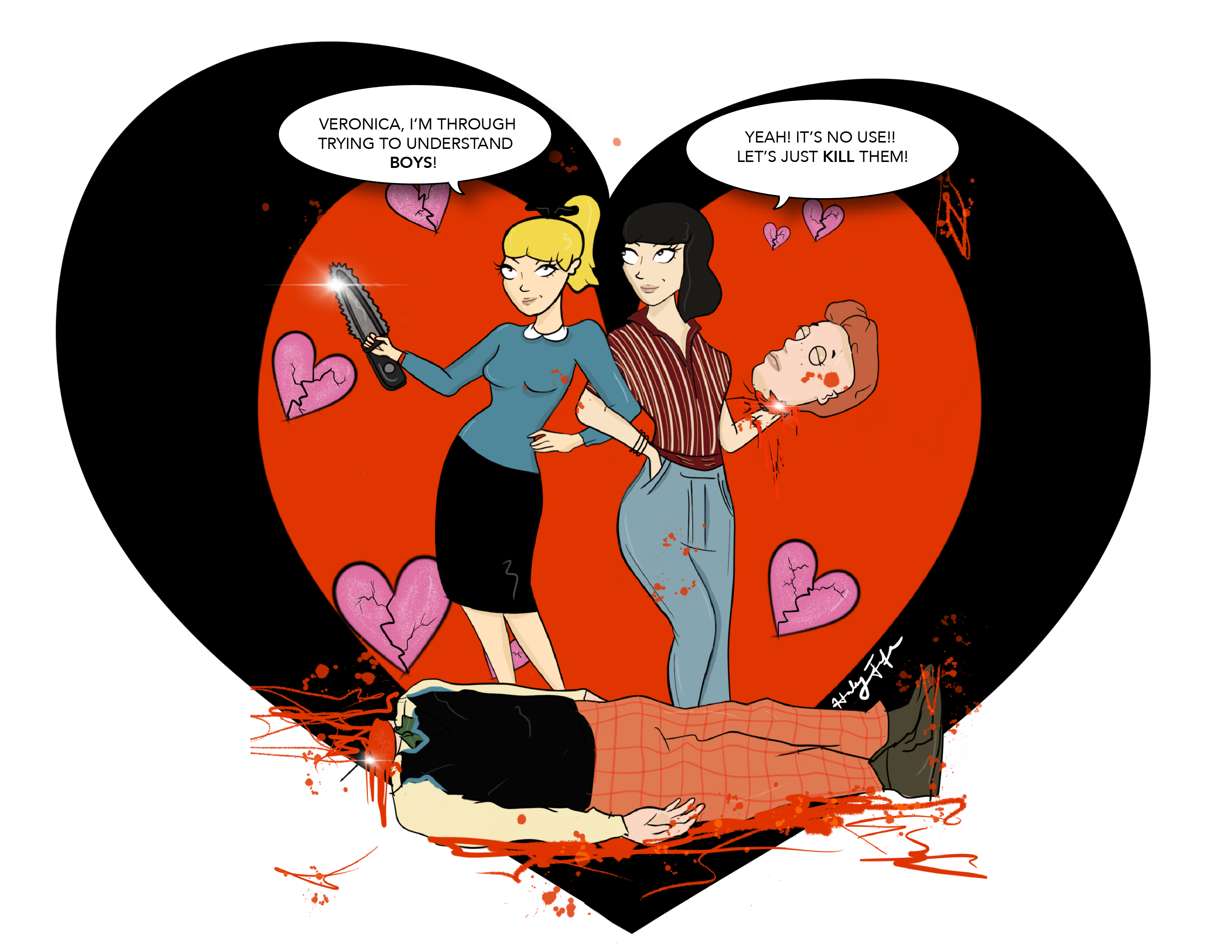 Archie's Not So Sweethearts Print