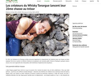 Ardèche Actu - Les créateurs du Whisky Tanargue lancent leur 2ème chasse au trésor