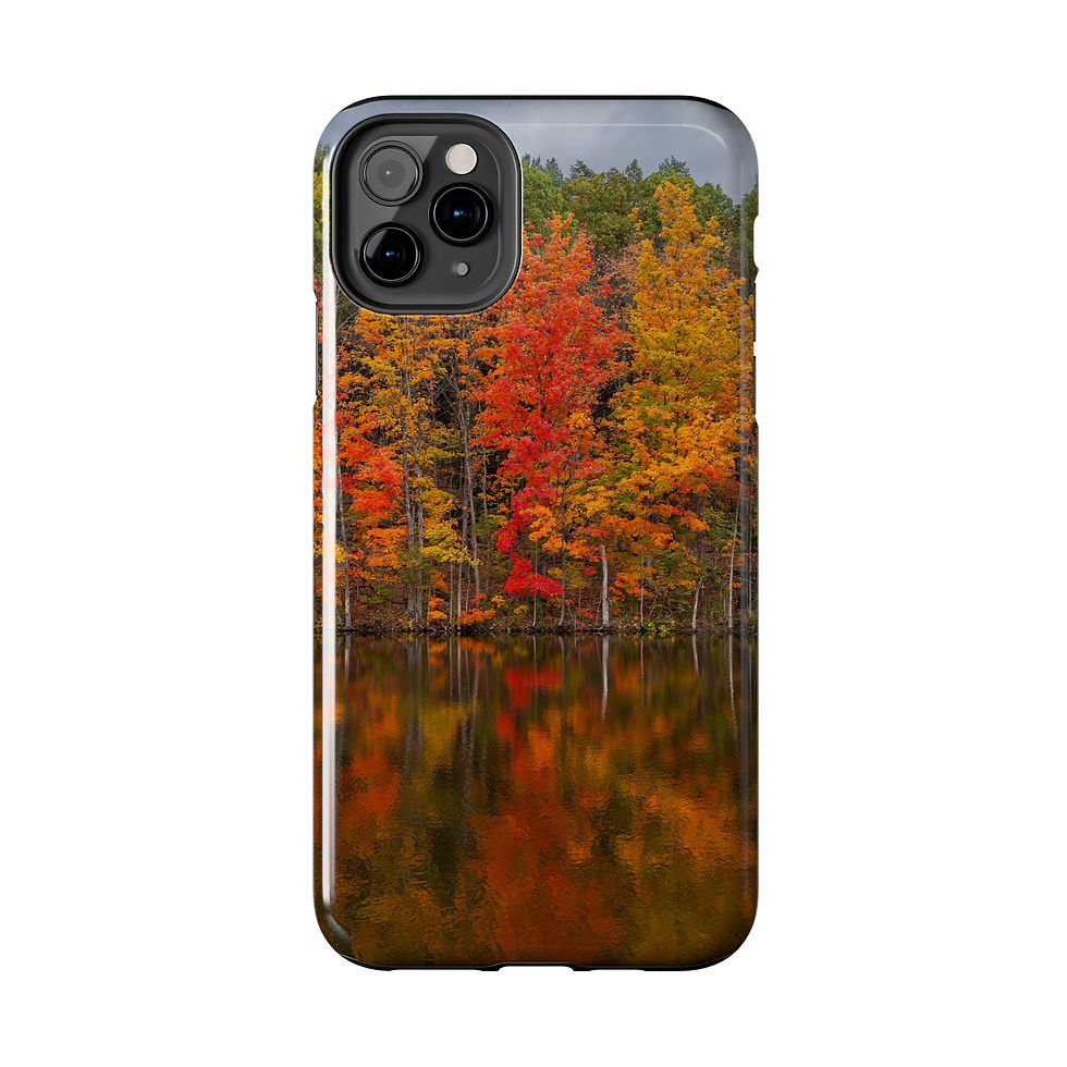 Thumbnail: Autumn Lake Reflection Phone Case — Fall Trees & Colors