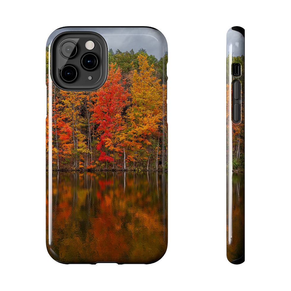 Thumbnail: Autumn Lake Reflection Phone Case — Fall Trees & Colors
