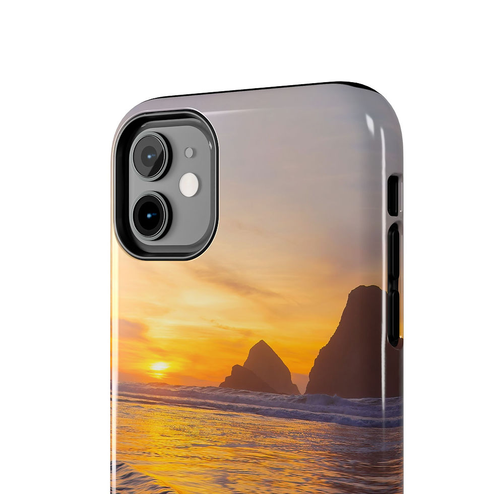 Thumbnail: Oregon Coast Sunset Waves Phone Case