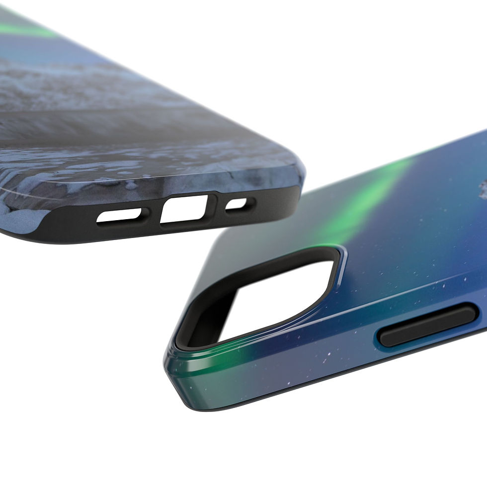 Thumbnail: Aurora Night Sky Phone Case — Impact-Resistant Nordic Landscape