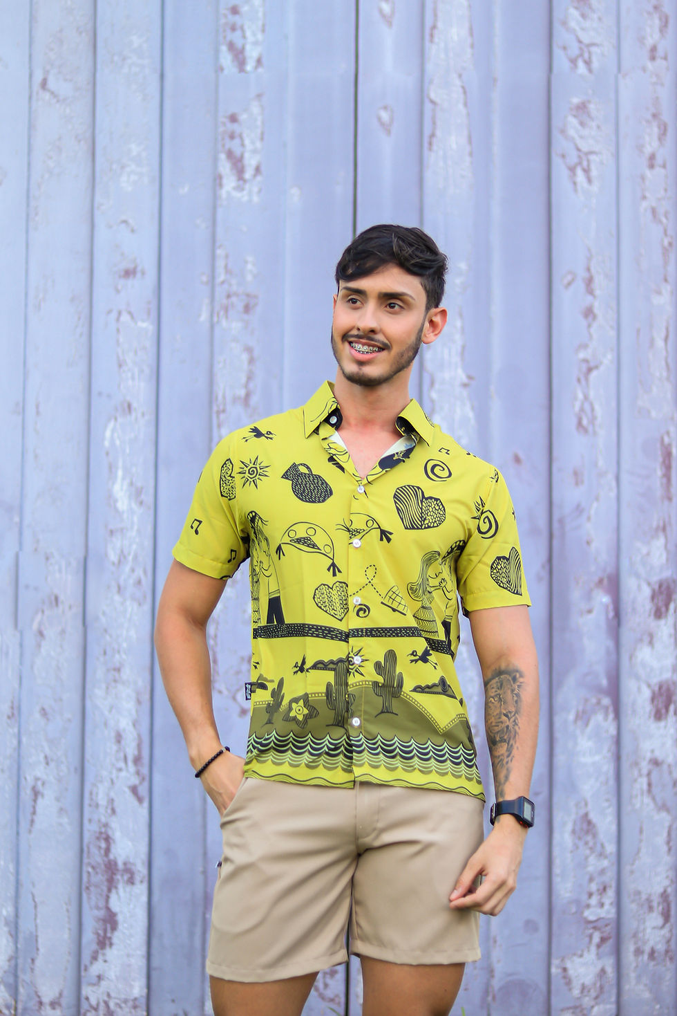 Miniatura: Camisa Verde Xilogravuras