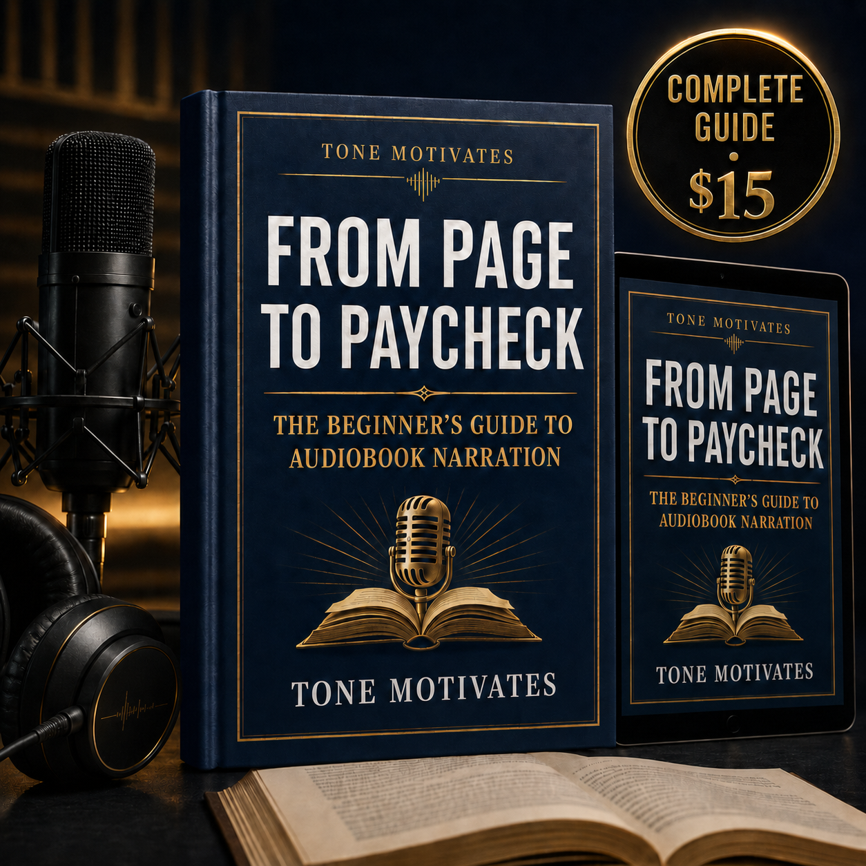 FROM PAGE TO PAYCHECK - THE BEGINNER’S GUIDE TO AUDIOBOOK NARRATION