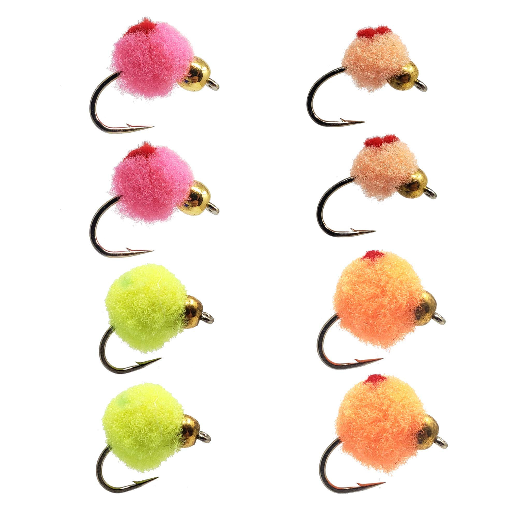 Glo-Bug Egg Fly Assortment Kit | Trout & Salmon Fishing (8-Pack)