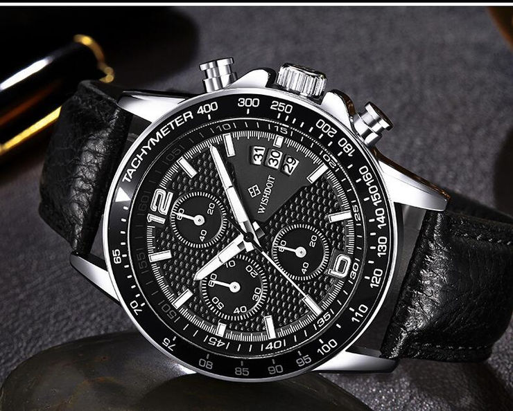 Close up of a Business Sport Watch with luminous display
