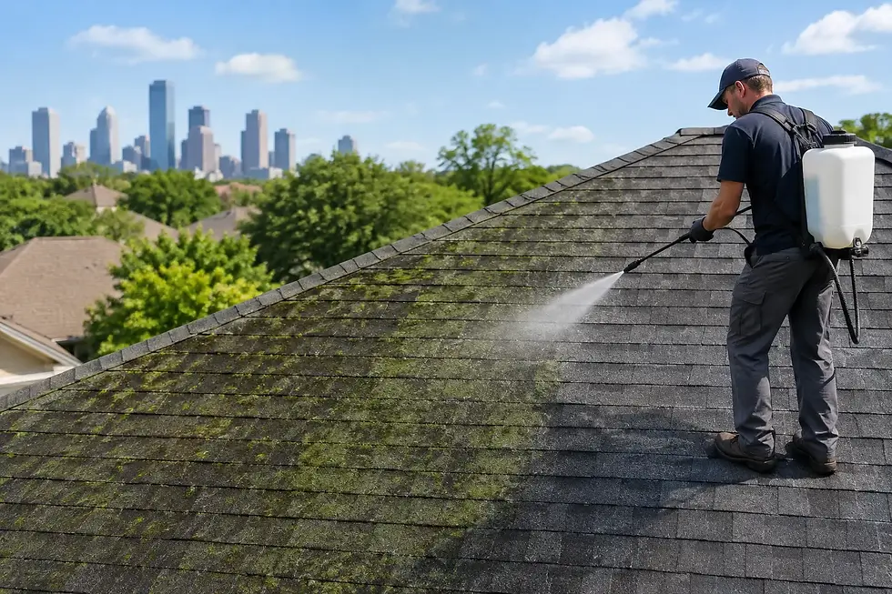 Roof Algae Treatment for Houston Area Homes