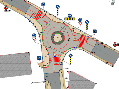 Intersecção Urbana com Recurso a Rotunda - Oliveira de Azeméis