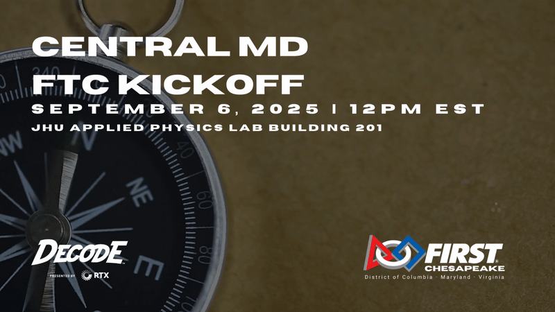FTC Central MD Kickoff