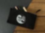 skull yin yang purse