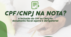 CPF na Nota fiscal obrigatório