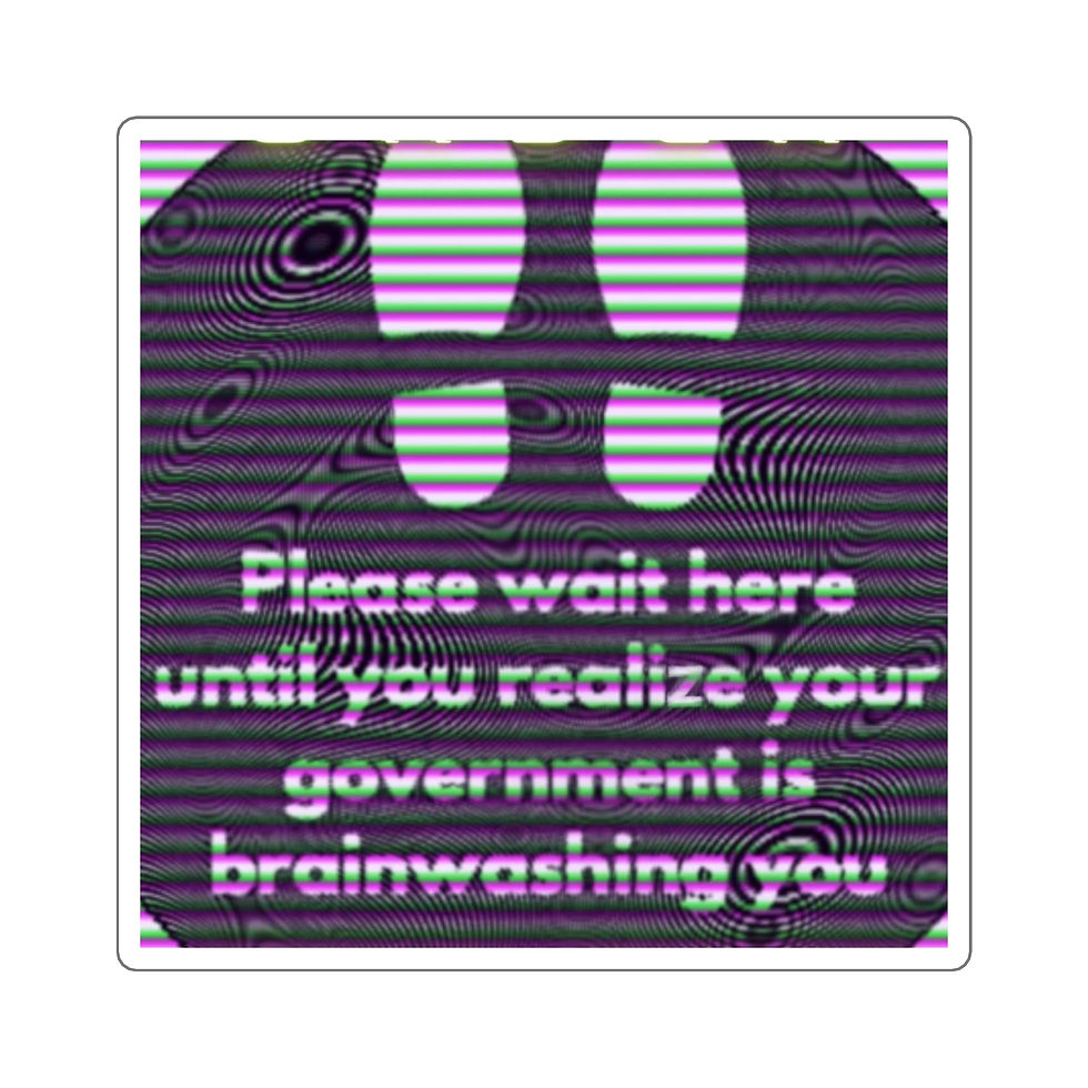 Please Wait Here 2 - Square Stickers