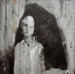颜达夫 《小雪·民国病人》 布面油画 40X40  2015.JPG