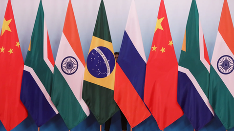Flags of countries in BRICS